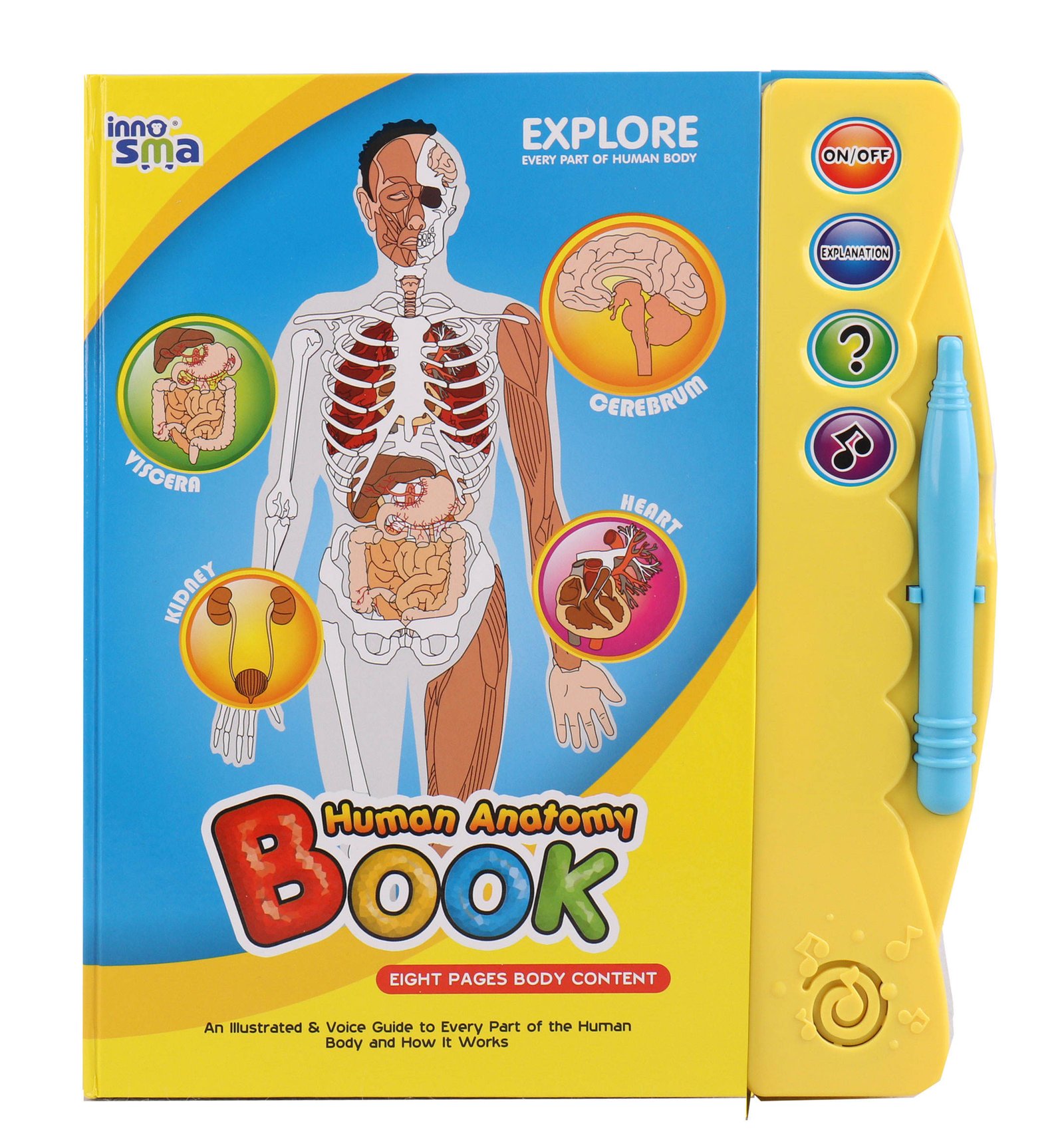 Kids Atonomy Book Human Body Book Educational E-Book Intelligent Learning Machine Educational Toys for Kids Learning Shantou Toy